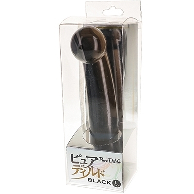 ピュアディルド (ブラック) L(こけし・ディルド)